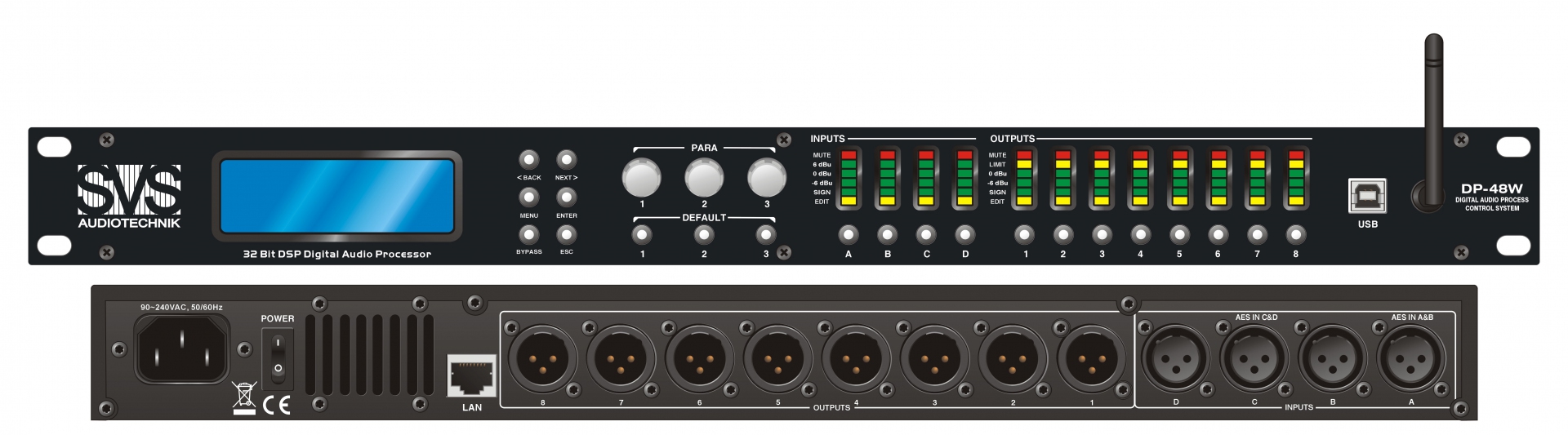 SVS Audiotechnik DP-48W Цифровой процессор: 4 входа 8 выходов в Тамбовской области